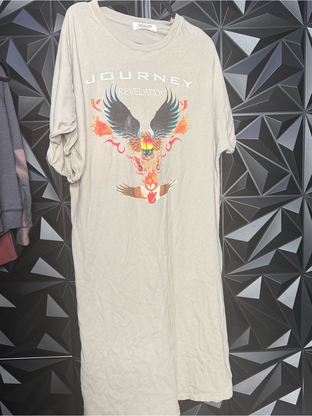 Preowned Free People Daydreamer Journey Band Tee Maxi Dress Size XL